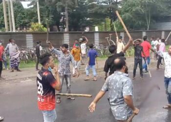 বিএনপির দুগ্রুপের গাজীপুরে সং'ঘর্ষ ফাঁকা গু'লি