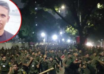 সচিবালয়ে আনসারদের হামলায় নিহত শাহিনের দাফন