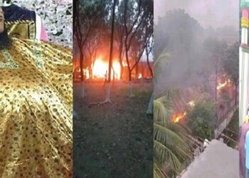 দেওয়ানবাগীর আস্তানা ভাংচুর ও অগ্নিসংযোগ