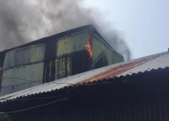 ভূঞাপুরে তুলার গোডাউনে আ/গুন