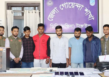 টাঙ্গাইলে পুলিশ কনস্টেবল পদে নিয়োগ পরীক্ষায় জালিয়াতি চক্রের ০৬ সদস্য গ্রেফতার
