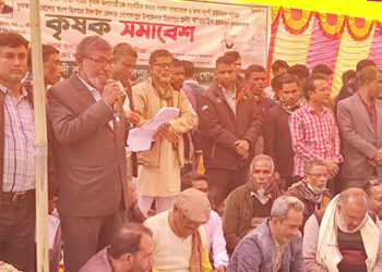 ঝাওয়াইল কৃষক সমাবেশে কৃষাণীদের স্বতঃস্ফূর্ত অংশগ্রহণ