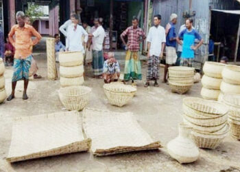 ধনবাড়ীতে বিলুপ্তির পথে বেত ও বাঁশ শিল্প কারিগরেরা ঝুঁকছেন ভিন্ন পেশায়