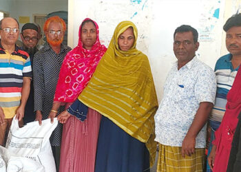 ধনবাড়ীতে ৫ মাসের চাল পেয়ে খুশি ভাতাভোগীরা