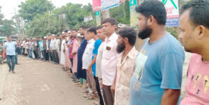 নাগরপুরে মডেল মসজিদের ভিত্তিপ্রস্তর ভাংচুরের প্রতিবাদে বিক্ষোভ