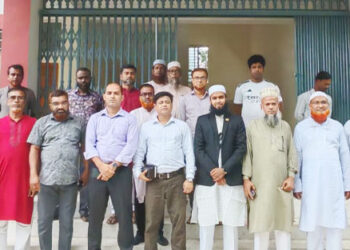 বাংলা বাজার এবং আলমনগর মাদ্রাসার বহুতল ভবন পরিদর্শন