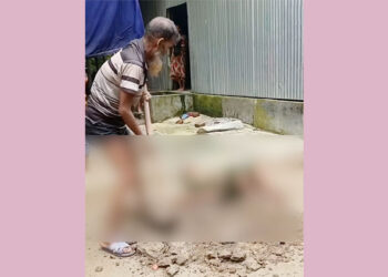 স্ত্রীকে জী"ব"ন্ত ক"ব"রে"র চেষ্টা স্বামী প"লা''ত"ক