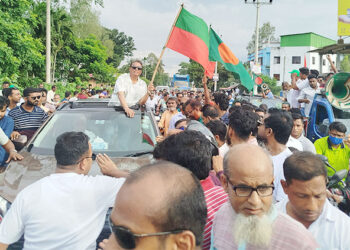 ধনবাড়ীতে ফকির মাহবুব আনাম স্বপন এর মোটরসাইকেল শো"ডা"উ"ন