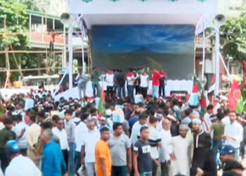 জুলাই অভ্যুত্থান দিবসে শাহবাগে ছাত্রদলের সমাবেশ