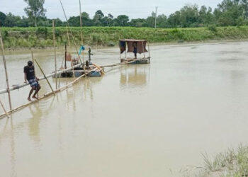 অবৈধ বালু উত্তোলনে শ্যামার ঘাট এলাকায় পরিবেশ বিপর্যয়