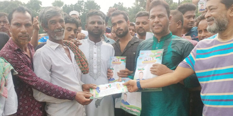 নাগরপুরে বিএনপি নেতা আতিকের গণসংযোগ ও লিফলেট বিতরণ