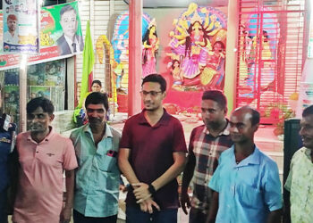 ধনবাড়ীতে শান্তিপূর্ণ পরিবেশে উদযাপিত হচ্ছে শারদীয় দুর্গাপূজা উৎসব ২০২৫