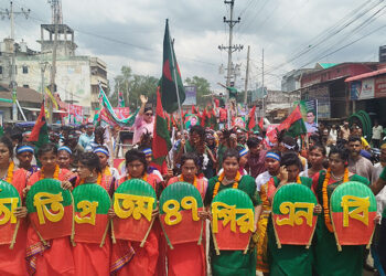 মধুপুরে কর্নেল আজাদ এর বর্ণাঢ্য শোভাযাত্রায় বিএনপির ৪৭ তম প্রতিষ্ঠাবার্ষিকী পালন