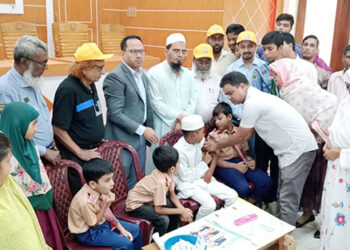 মধুপুরে টাইফয়েড টিকাদান ক্যাম্পেইন শুভ উদ্বোধন