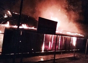 টাঙ্গাইলের ঘাটাইলে ছয়ানী বকশিয়া বাজারে মল্লিক মার্কেটে ভয়াবহ অগ্নিকাণ্ডে ভষ্মীভূত হয়েছে কয়েকটি দোকান