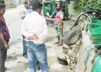 যমুনা সেতু-ঢাকা মহাসড়কে ট্রাক-সিএনজি সংঘর্ষে দুইজন নিহত
