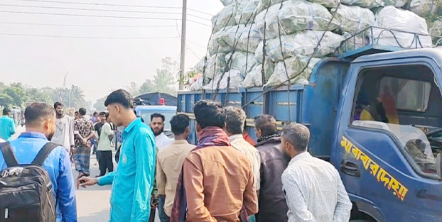 ভূঞাপুরে ট্রাক-মোটরসাইকেল সংঘর্ষে মোটরসাইকেল আরোহীর মৃত্যু