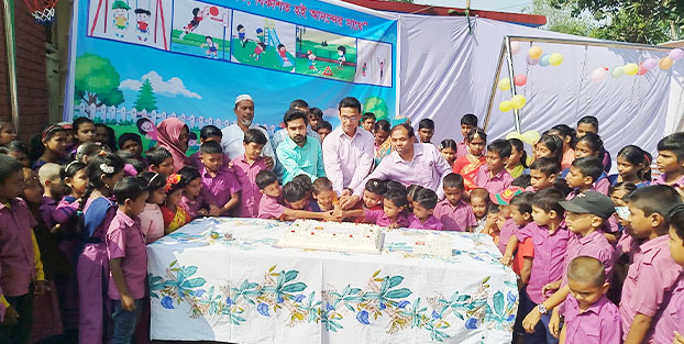 ধনবাড়ীতে সরকারি প্রাথমিক বিদ্যালয়ে প্লে গ্রাউন্ড এর উদ্বোধন