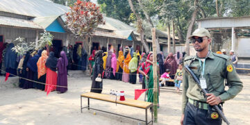 নাগরপুরে উৎসবমূখর পরিবেশে নির্বাচন অনুষ্ঠিত