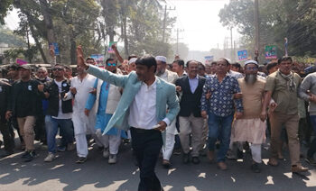 টাঙ্গাইলে স্বতন্ত্র প্রার্থী ফরহাদ ইকবালের আখেরি মিছিল অনুষ্ঠিত