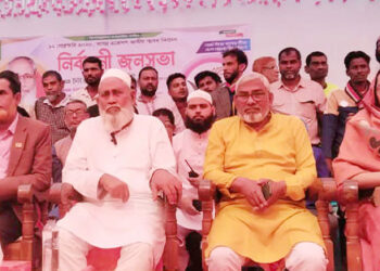 ভূঞাপুরে ধানের শীষের নির্বাচনী জনসভা, উন্নয়ন ও গণতন্ত্র পুনরুদ্ধারের অঙ্গীকার সালাম পিন্টুর