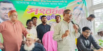 টাঙ্গাইলের সখিপুরে উৎসবমুখর পরিবেশে মুক্তিযোদ্ধা মন্ত্রীকে সংবর্ধনা