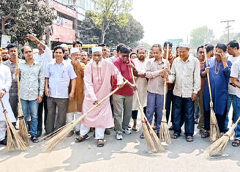 ধনবাড়ীতে বিএনপি’র পরিচ্ছন্নতা অভিযান উদ্বোধন