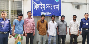 টাঙ্গাইলে ৫ মোটরসাইকেল চোর চক্রের সদস্য গ্রেপ্তার