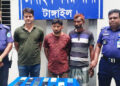 ৩ জন আসামীকে গ্রেফতার ও ১৭টি মোবাইল (আই ফোনসহ) উদ্ধার