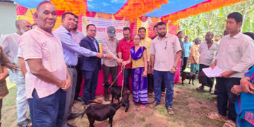 মধুপুরে ক্ষুদ্র-নৃগোষ্ঠীর মাঝে ছাগল বিতরণ অনুষ্ঠিত