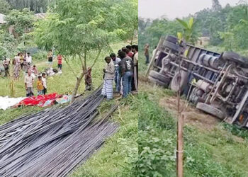 যমুনা সেতুর পূর্বপাড়ে ট্রাক উল্টে নিহত ১৫ আহত ১০