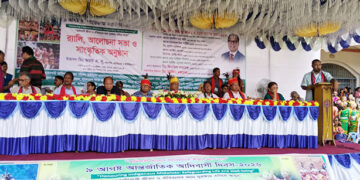 মধুপুরে আন্তর্জাতিক আদিবাসী দিবসে র‍্যালি ও আলোচনা সভা